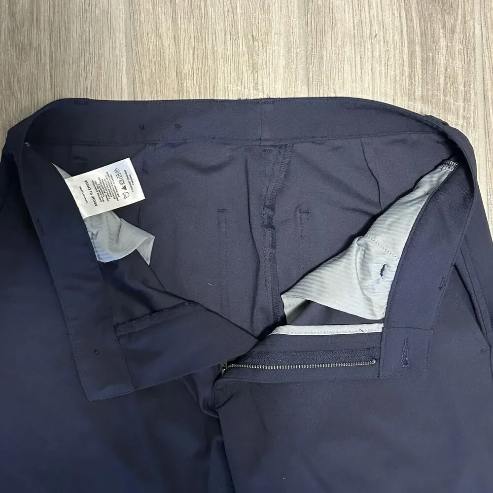 FootJoy Performance Knit Golf Pants Mens 31 x 25 Navy Blue 29016‎ Stretch Flat